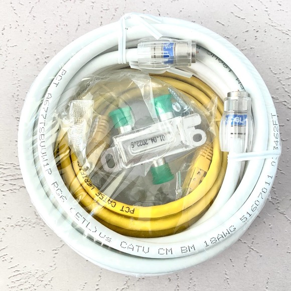 Spectrum Internet Kit - PCTDHSK2 - Ethernet Coax and Splitter Cables - Picture 2 of 2